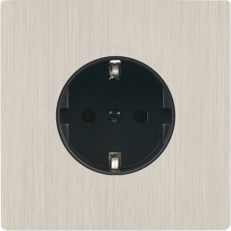 Façade 'M' nickel brossé...