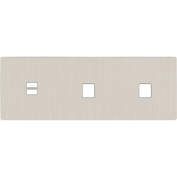 Switch plate 'M' brushed...