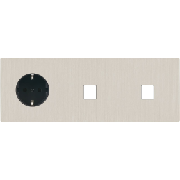 Switch plate 'M' brushed...