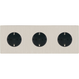 Switch plate 'M' brushed...