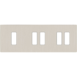 Switch plate 'M' brushed...