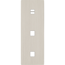 Switch plate 'M' brushed...