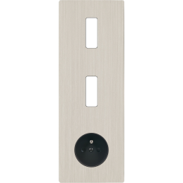 Switch plate 'M' brushed...