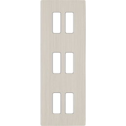 Switch plate 'M' brushed...