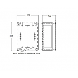 Legrand Plexo - Boîte de dérivation rectangulaire Plexo dimensions  310x240x124mm - gris RAL7035 - Réf : 092082