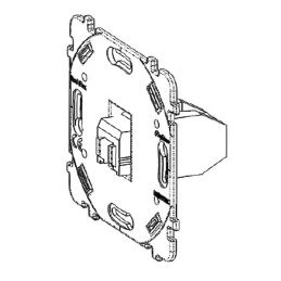 Mécanisme Hdmi Blc + Rj45...
