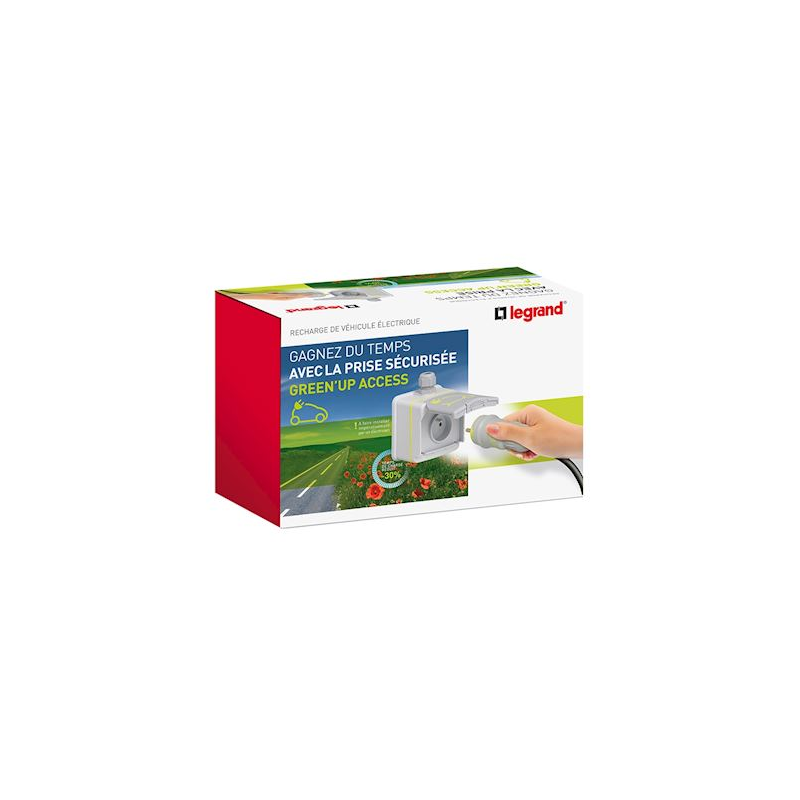 LEGRAND 058004 - Borne VE mono Green'up Premium avec protection 7,4