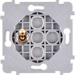 Mecanismo 1 pulsador dorado...