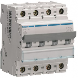 Circuit breaker 16A 4P 25kA...