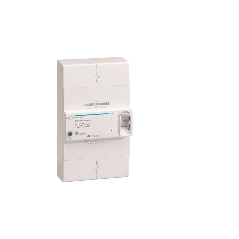 Disjoncteur Différentiel Schneider Resi9 DB60 - 1P+N 500mA - 15A/30A/45A - Pour Tableau Électrique