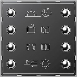 Controlo 8 botões-botões de...