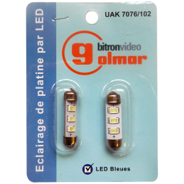 Shuttle lamp leds blue in...