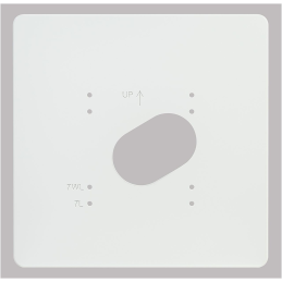 Placa de limpeza em PVC...