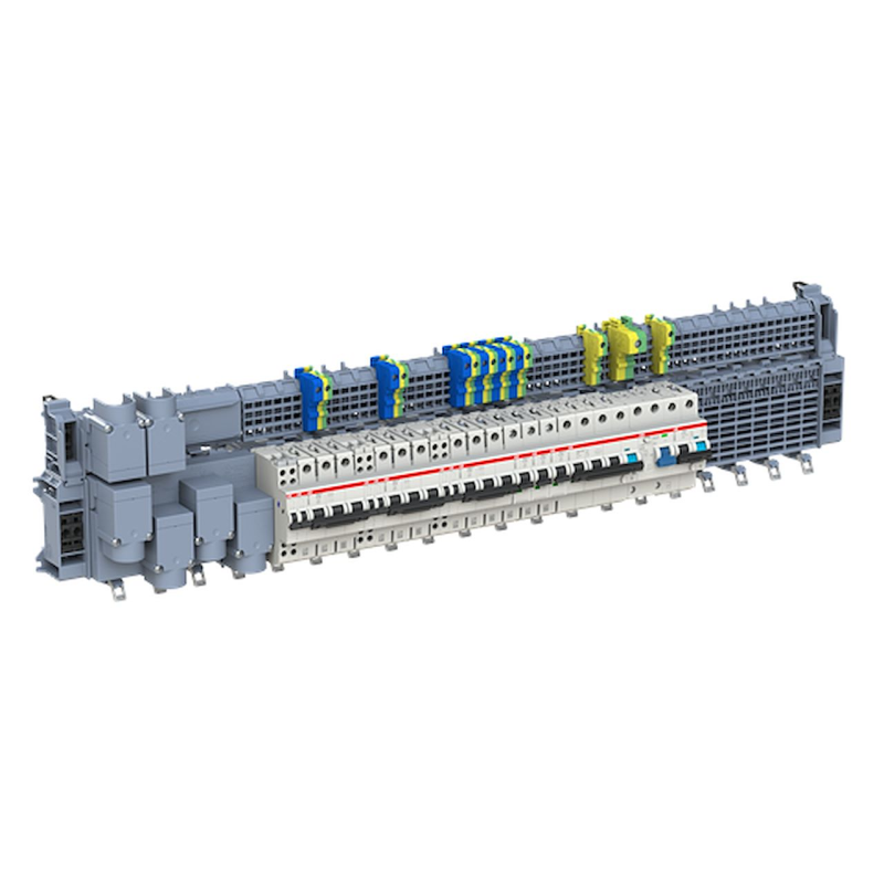 Gam495 Module 8 SMISSLINE- base 8 modules 250A L144mm with end cap