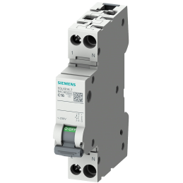 Circuit breaker 6kA 1+N/1MW...