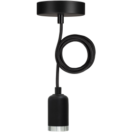 Suspensão Bari E27 preto...