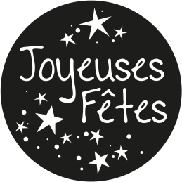 Gobo boas festas ø54mm 1 cor