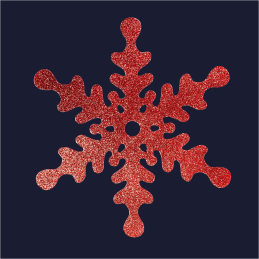 Glitter flake Ø70cm red...