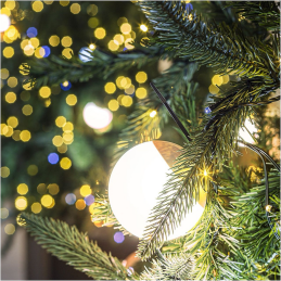 Bombilla moon Ø8cm blanco...