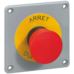 Bouton de coupure d'urgence...