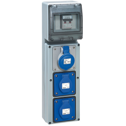 Caja 3 tapones P17 IP44 - 1...