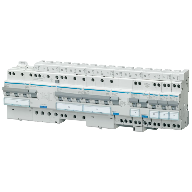 Hager MHT740 Circuit breaker 40A 1P+N 4,5-6kA curve B 1Module