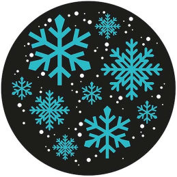 Gobo flocon ø54mm 2 couleurs