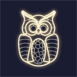 VICTOR -Hibou motif...