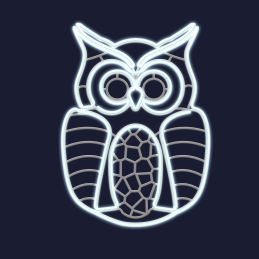 VICTOR -Hibou motif...