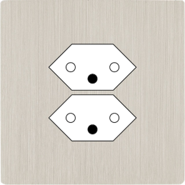Switch plate M brass...