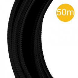 Câble Textile 2C Noir 50m...
