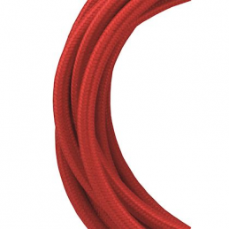 Câble Textile 2C Rouge 3m