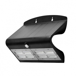 Projecteur LED solaire noir...