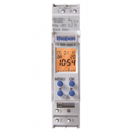 CCT15553, Interrupteur horaire pour rail DIN Numérique, 230 V c.a., 2  canaux