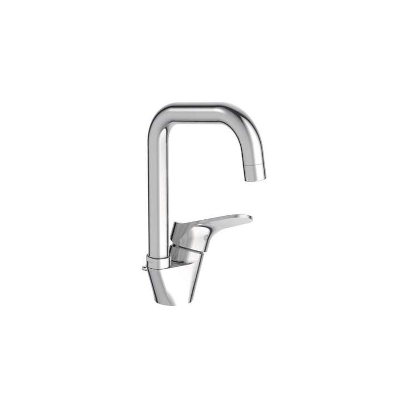 Robinet De Lavabo Noir Pivotant 360° - Mitigeur Design Moderne Pour Salle De Bain - Réglage Facile Eau Chaude/froide