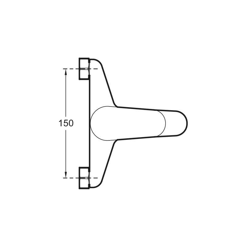 Jacob Delafon Mitigeur Brive bain douche mural sans E75767CP