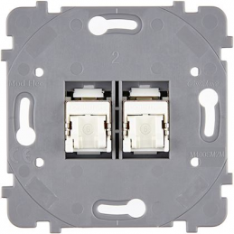 Mécanisme Dble Rj45 Cat6...