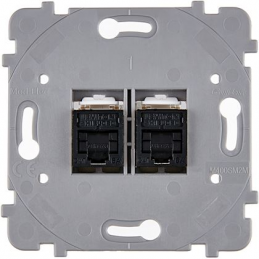 Mecanismo doble RJ45 CAT6A...
