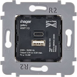 Mécanisme chargeur USB A+C...