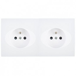 Switch plate Karo white...
