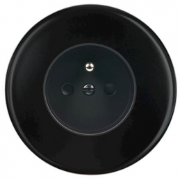 Switch plate Iris black...