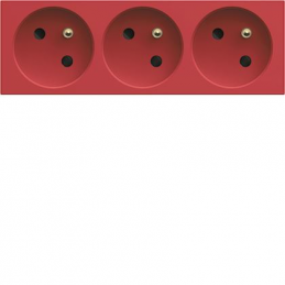 Socket outlet triple...