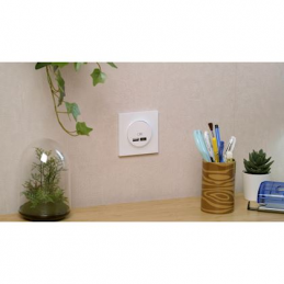 Odace - prise USB double -...