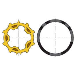 Roda + coroa motor diam.50...