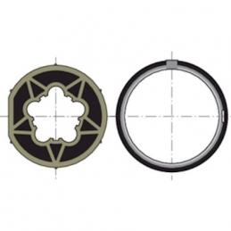 Roda+coroa D60 tubo d70x1.5...