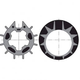 Roda+coroa d50 donher 70...