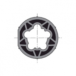 Rueda D60 tubo d63x1.5 clip...