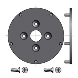 Placa ronda para caixa...