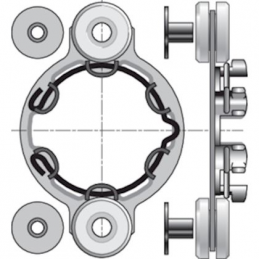 Soporte ø50 antivibración -...