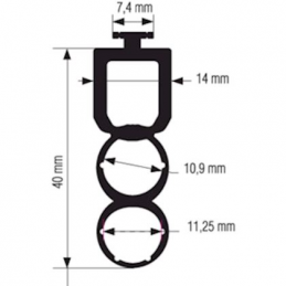 Rubber optics 3 CH (50m)...
